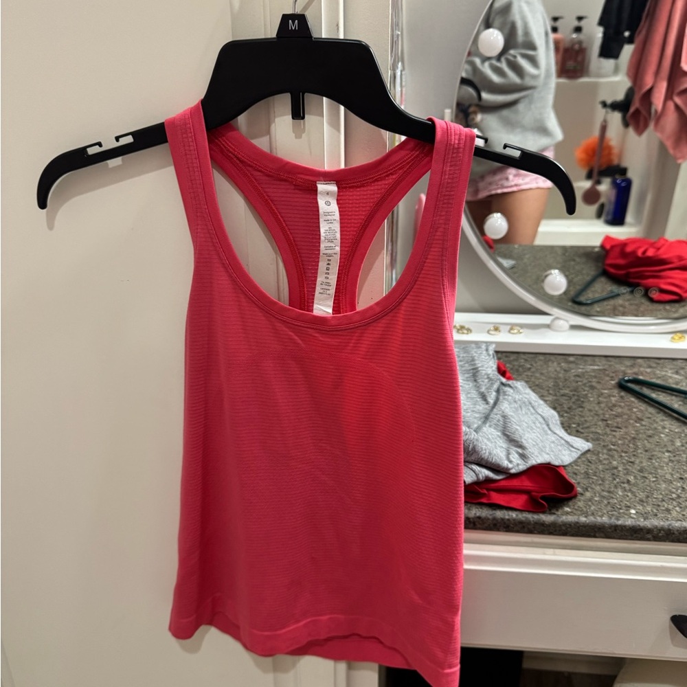 Pink Racerback Tank Top